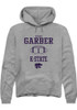 Keenan Garber Rally Mens Graphite K-State Wildcats NIL Sport Icon Hooded Sweatshirt