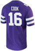 Jayden Cook Nike Mens Purple K-State Wildcats Game Name And Number Football Jersey