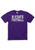 K-State Wildcats Football Short Sleeve T Shirt - Purple