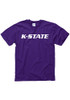 K-State Wildcats Rally Loud Short Sleeve T Shirt - Purple