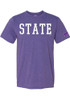 K-State Wildcats State Short Sleeve T Shirt - Purple