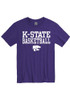 K-State Wildcats Basketball Short Sleeve T Shirt - Purple