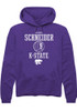 Lauren Schneider Rally Mens Purple K-State Wildcats NIL Sport Icon Hooded Sweatshirt