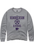 Lily Hendrickson Rally Mens Graphite K-State Wildcats NIL Sport Icon Crew Sweatshirt