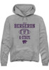 Mikey Bergeron Rally Mens Graphite K-State Wildcats NIL Sport Icon Hooded Sweatshirt