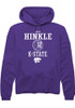 Loren Hinkle Rally Mens Purple K-State Wildcats NIL Sport Icon Hooded Sweatshirt