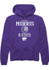 Mackenzie Morris Rally Mens Purple K-State Wildcats NIL Sport Icon Hooded Sweatshirt