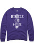 Loren Hinkle Rally Mens Purple K-State Wildcats NIL Sport Icon Crew Sweatshirt
