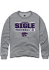 Marques Sigle Rally Mens Graphite K-State Wildcats NIL Stacked Box Crew Sweatshirt