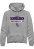 Mason Schwalbach Rally Mens Graphite K-State Wildcats NIL Stacked Box Hooded Sweatshirt