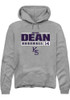 Micah Dean Rally Mens Graphite K-State Wildcats NIL Stacked Box Hooded Sweatshirt