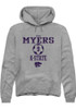 Lydia Myers Rally Mens Graphite K-State Wildcats NIL Sport Icon Hooded Sweatshirt