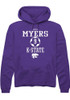 Lydia Myers Rally Mens Purple K-State Wildcats NIL Sport Icon Hooded Sweatshirt