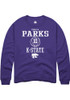 Mikayla Parks Rally Mens Purple K-State Wildcats NIL Sport Icon Crew Sweatshirt