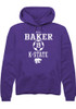 Riley Baker Rally Mens Purple K-State Wildcats NIL Sport Icon Hooded Sweatshirt