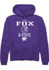 Reagan Fox Rally Mens Purple K-State Wildcats NIL Sport Icon Hooded Sweatshirt