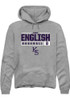 Nick English Rally Mens Graphite K-State Wildcats NIL Stacked Box Hooded Sweatshirt