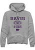 Ryan Davis Rally Mens Graphite K-State Wildcats NIL Sport Icon Hooded Sweatshirt