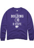 Sydney Bolding Rally Mens Purple K-State Wildcats NIL Sport Icon Crew Sweatshirt