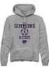 Sophie Simmons Rally Mens Graphite K-State Wildcats NIL Sport Icon Hooded Sweatshirt