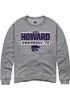 Ryan Howard Rally Mens Graphite K-State Wildcats NIL Stacked Box Crew Sweatshirt