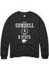 Serena Sundell Rally Mens Black K-State Wildcats NIL Sport Icon Crew Sweatshirt