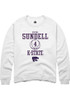 Serena Sundell Rally Mens White K-State Wildcats NIL Sport Icon Crew Sweatshirt