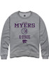 Shaylee Myers Rally Mens Graphite K-State Wildcats NIL Sport Icon Crew Sweatshirt