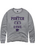 Shane Porter Rally Mens Graphite K-State Wildcats NIL Sport Icon Crew Sweatshirt