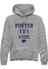 Shane Porter Rally Mens Graphite K-State Wildcats NIL Sport Icon Hooded Sweatshirt