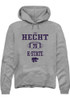 Sam Hecht Rally Mens Graphite K-State Wildcats NIL Sport Icon Hooded Sweatshirt