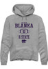 Shadryon Blanka Rally Mens Graphite K-State Wildcats NIL Sport Icon Hooded Sweatshirt