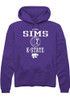 Symone Sims Rally Mens Purple K-State Wildcats NIL Sport Icon Hooded Sweatshirt