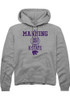 Taj Manning Rally Mens Graphite K-State Wildcats NIL Sport Icon Hooded Sweatshirt