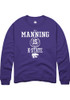 Taj Manning Rally Mens Purple K-State Wildcats NIL Sport Icon Crew Sweatshirt
