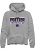 Taylor Poitier Rally Mens Graphite K-State Wildcats NIL Stacked Box Hooded Sweatshirt