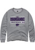 Tobi Osunsanmi Rally Mens Graphite K-State Wildcats NIL Stacked Box Crew Sweatshirt