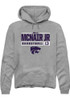 Will McNair Jr. Rally Mens Graphite K-State Wildcats NIL Stacked Box Hooded Sweatshirt