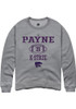 Victor Payne Rally Mens Graphite K-State Wildcats NIL Sport Icon Crew Sweatshirt