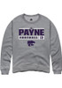 Victor Payne Rally Mens Graphite K-State Wildcats NIL Stacked Box Crew Sweatshirt