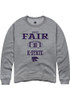 Wesley Fair Rally Mens Graphite K-State Wildcats NIL Sport Icon Crew Sweatshirt