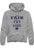 Wesley Fair Rally Mens Graphite K-State Wildcats NIL Sport Icon Hooded Sweatshirt