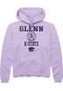 Brylee Glenn Rally Mens Lavender K-State Wildcats NIL Sport Icon Hooded Sweatshirt