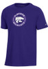 Youth K-State Wildcats Purple Champion Circle Mascot Short Sleeve T-Shirt