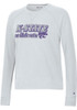 Womens K-State Wildcats White Champion Raglan Crew Sweatshirt