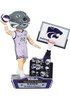 Purple K-State Wildcats Basketball Mascot Collectible Bobblehead