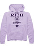 Macaleab Rich Rally Mens Lavender K-State Wildcats NIL Sport Icon Hooded Sweatshirt