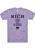 Macaleab Rich Lavender K-State Wildcats NIL Sport Icon Short Sleeve T Shirt