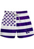 Toddler Purple K-State Wildcats Flag Swimwear Swim Trunks