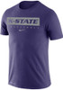 K-State Wildcats Purple Nike Legend Basketball Short Sleeve T Shirt